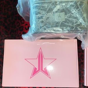 NWT JSC Black Marble Mirror and Cosmetic Case!